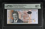 Mauritius 1000 Rupees 2022 P 63 f Superb Gem UNC PMG 67 EPQ TOP POP