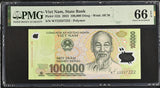 Vietnam 100000 Dong 2023 Polymer P 122 t Gem UNC PMG 66 EPQ