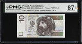 Poland 10 Zlotych 2016 P 183 b Superb Gem UNC PMG 67 EPQ