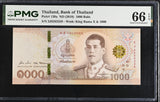 Thailand 1000 Baht ND 2018 P 139 a Sign 88 Gem UNC PMG 66 EPQ