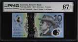 Australia 10 Dollars 2017 P 63 a Polymer Superb Gem UNC PMG 67 EPQ