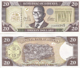 Liberia 20 Dollars 2003 P 28 a UNC