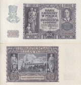 Poland 20 Zlotych 1940 P 95 UNC