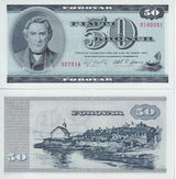 Faeroe Islands 50 Kronur 1978 P 20 UNC