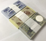 Bhutan Set 3 x 100 UNC 1 5 10 Ngultrum 2015-2019 p 27 28 29 = Lot 3 Bundles