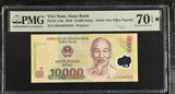 Vietnam 10000 Dong 2010 Polymer P 119 e Superb Gem UNC PMG 70 EPQ Extra Star TOP