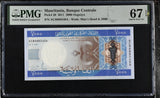 Mauritania 2000 Ouguiya 2011 P 20 Superb Gem UNC PMG 67 EPQ