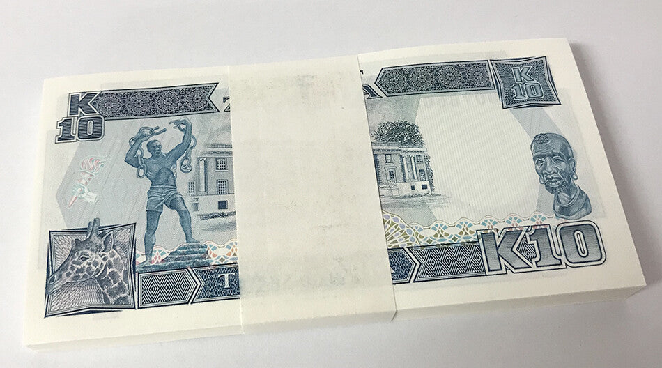 Zambia 10 Kwacha 1989-1991 P 31  UNC LOT 100 PCS 1 Bundle