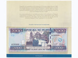 Philippines 2000 Piso 2001 Commemorative Centennial P 189 c UNC With Folder