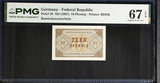 Germany Federal Republic 10 Pfennig ND 1967 P 26 Superb Gem UNC PMG 67 EPQ