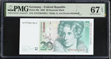 Germany 20 Deutsche Mark 1993 P 39 b Superb Gem UNC PMG 67 EPQ