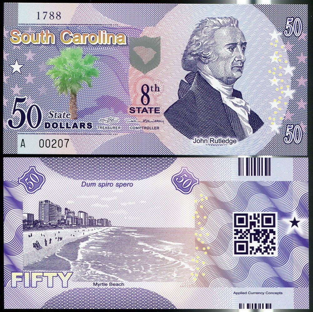 UNITED STATE 50 D 2014 SC SOUTH CAROLINA 8th J. RUTLEDGE POLYMER Private issued