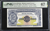 Great Britain 5 Pound ND 1948 P M23 Superb Gem UNC PMG 67 EPQ