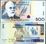 Albania 500 Leke 2007 (2008) P 72 UNC ,Banka e Shqiperise, Ismail Qemali