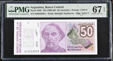 Argentina 50 Pesos ND 1986 -1989 P 326 b Superb Gem UNC PMG 67 EPQ