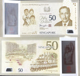 Singapore 50 Dollars 2015 P 61 a Polymer 50th Commemorative AUnc