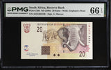 South Africa 20 Rand ND 2005 P 129 b Gem UNC PMG 66 EPQ