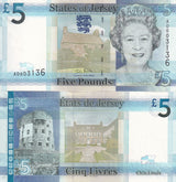 Jersey 5 Pound ND 2010 QE II P 33 UNC