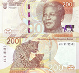 South Africa 200 Rand ND 2023 P 152 Commemorative UNC Leopards