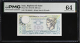 Italy 500 Lire 1974-1979 P 94 Choice UNC PMG 64 WTM Star in Wreath
