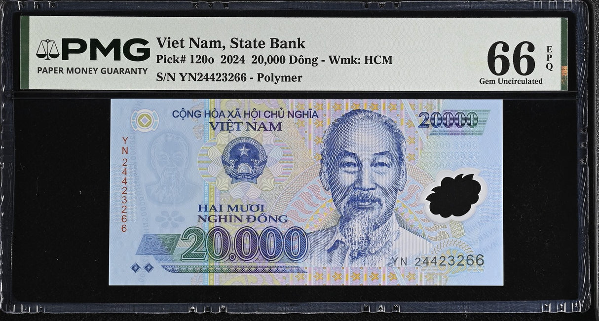 Vietnam 20000 Dong 2024 P 120 o Gem UNC PMG 66 EPQ