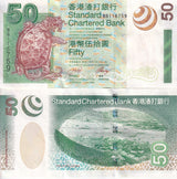 Hong Kong 50 Dollars 2003 P 292 SCB AUnc