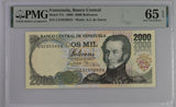 Venezuela 2000 Bolivares 1998 P 77 c Gem UNC PMG 65 EPQ