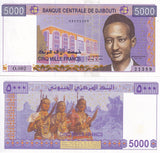 Djibouti 5000 Francs ND 2005 P 44 UNC