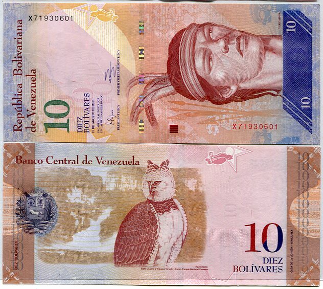 Venezuela 10 Bolivares 2014 P 90 e UNC