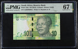 South Africa 10 Rand ND 2012 P 133 a Superb Gem UNC PMG 67 EPQ