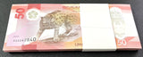 Philippines 50 Piso 2025 Leopard Fish Polymer P 237 LOT 100 PCS 1 BUNDLE UNC