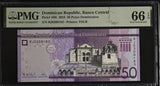 Dominican Republic 50 Pesos 2023 P 189 i Gem UNC PMG 66 EPQ