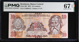 Honduras 10 Lempira 2024 P 99 f Superb Gem UNC PMG 67 EPQ TOP POP