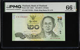 Thailand 20 Baht ND 2017 P 130 Gem UNC PMG 66 EPQ