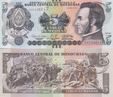 Honduras 5 Lempiras 2022 P 98 e UNC