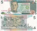 Philippines 5 Pesos ND 1995 P 180 UNC
