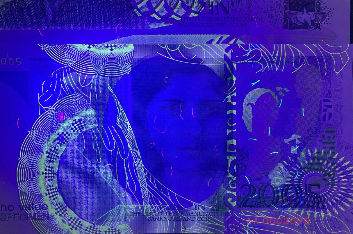 Serbia Test Note 2005 Specimen Barilli Paper Milena Pavlovic