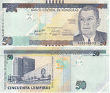 Honduras 50 Lempiras 2016 P 104 UNC