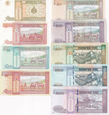Mongolia SET 9 PCS 1- 50 100 500 1000 5000 TUGRIK 2008-2024 P 61 62-75 76 UNC