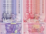 Belize set 2 x 10 Sets = 20 UNC 2 5 Dollars 2025 P 73 74 NEW