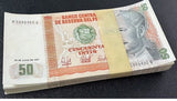 Peru 50 Intis 1987 P 131 UNC LOT 100 PCS 1 Bundle