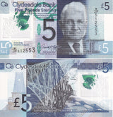 Scotland 5 Pounds 2016 Cydesdale Bank P 229Oa UNC