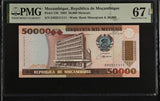 Mozambique 50000 Meticais 1993 P 138 NICE 35-11111 Superb Gem UNC PMG 67 EPQ