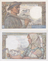 France 10 Francs 1949 P 99 f UNC