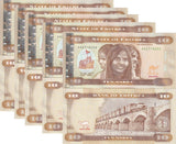 Eritrea 10 Nafka 2012 P 11 UNC LOT 5 PCS , Women Dogali River railroad viaduct