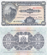 Gibraltar 10 Shillings Official Reprint 1934 for Tourism Comm. 2018 P 41 UNC