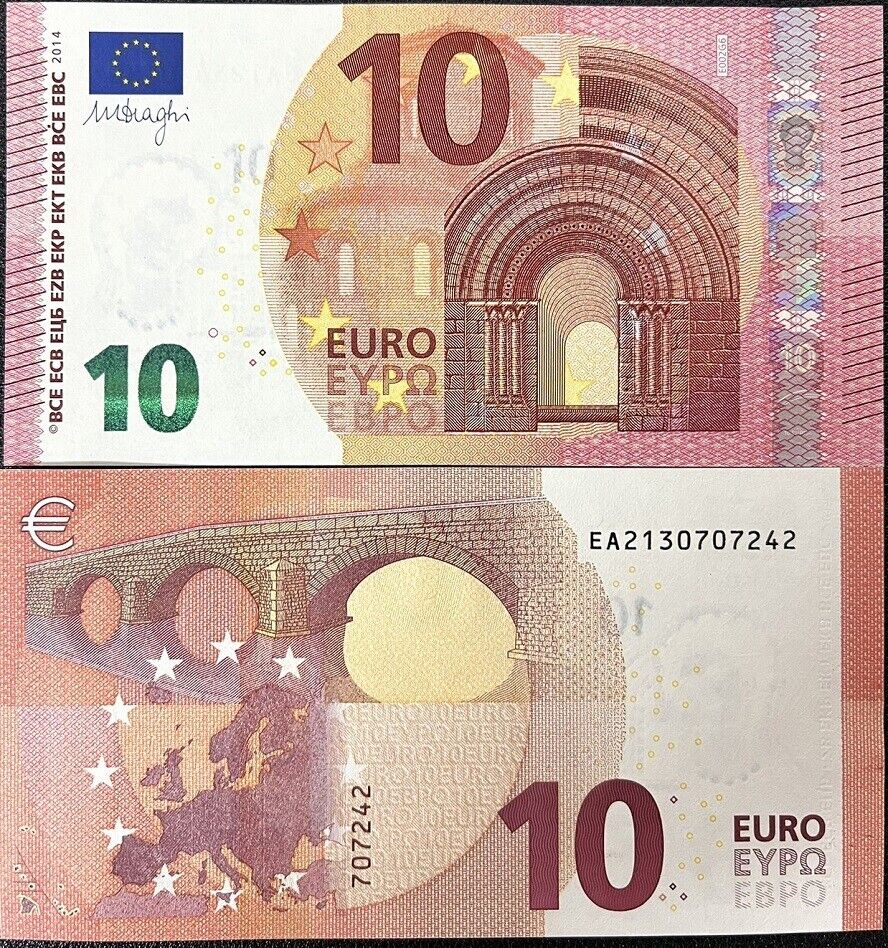 Euro 10 Euro France 2014 P 21 EA UNC