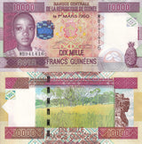 Guinea 10000 Francs 2012 P 46 UNC