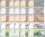 Indonesia Set 5 X LOT 5=25 UNC 1000 2000-20000 Rupiah Random Year P 141 - P 151