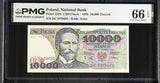 Poland 10000 Zlotych 1988 P 151 b Gem UNC PMG 66 EPQ